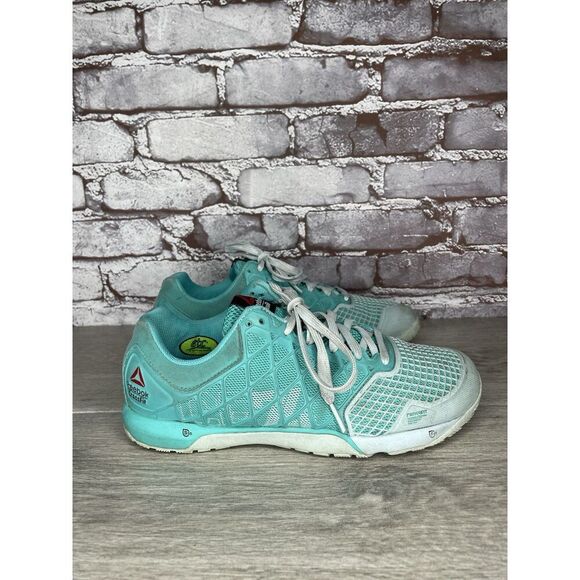 Reebok CrossFit CF74 Aqua Blue Synthetic Gym Training Shoes Women’s 8.5M US/39EU - Picture 11 of 16